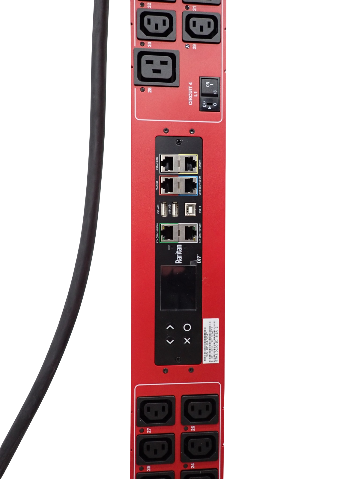 Raritan PX3-5040U-V2A6K1 3PH 430V 32A 48x C13 6x C19 0U Metered Switched PDU