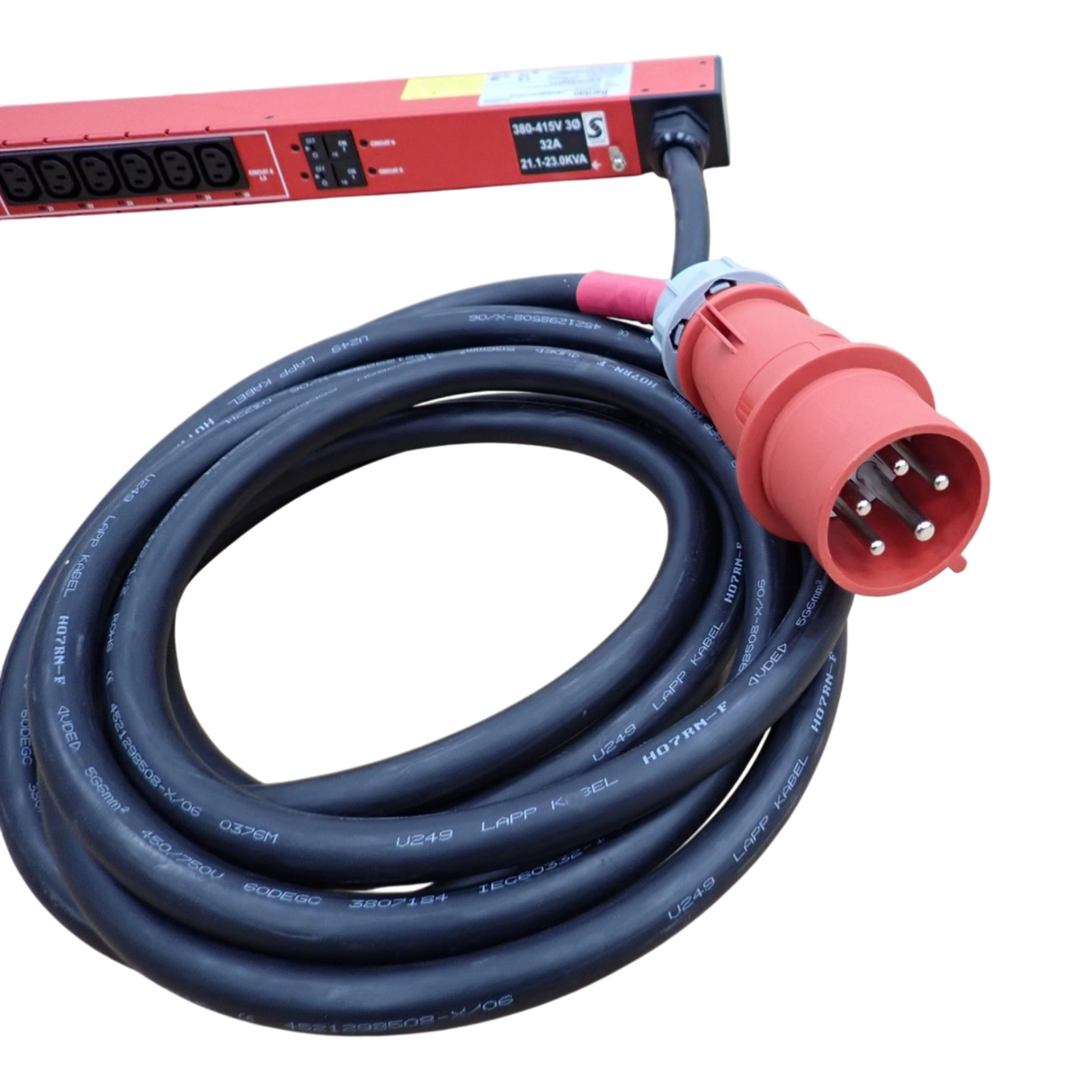 Raritan PX3-5703-V2A6K1 Three-phase 400V 32A 36x C13 0U Metered Switched PDU
