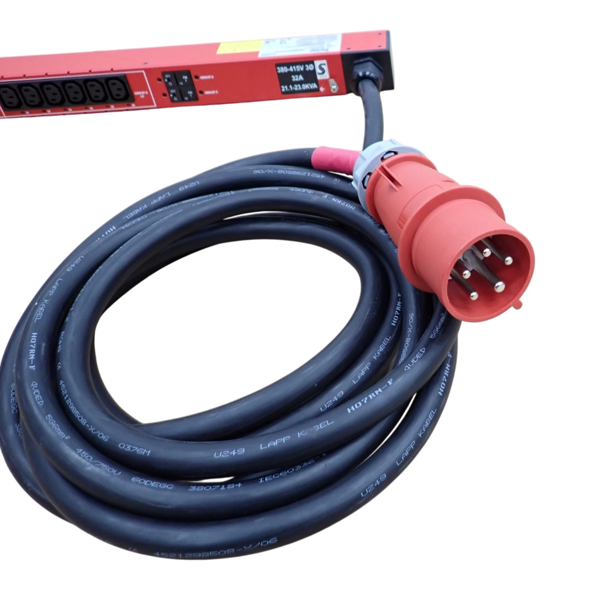 Raritan PX3-5703-V2A6K1 Three-phase 400V 32A 36x C13 0U Metered Switched PDU