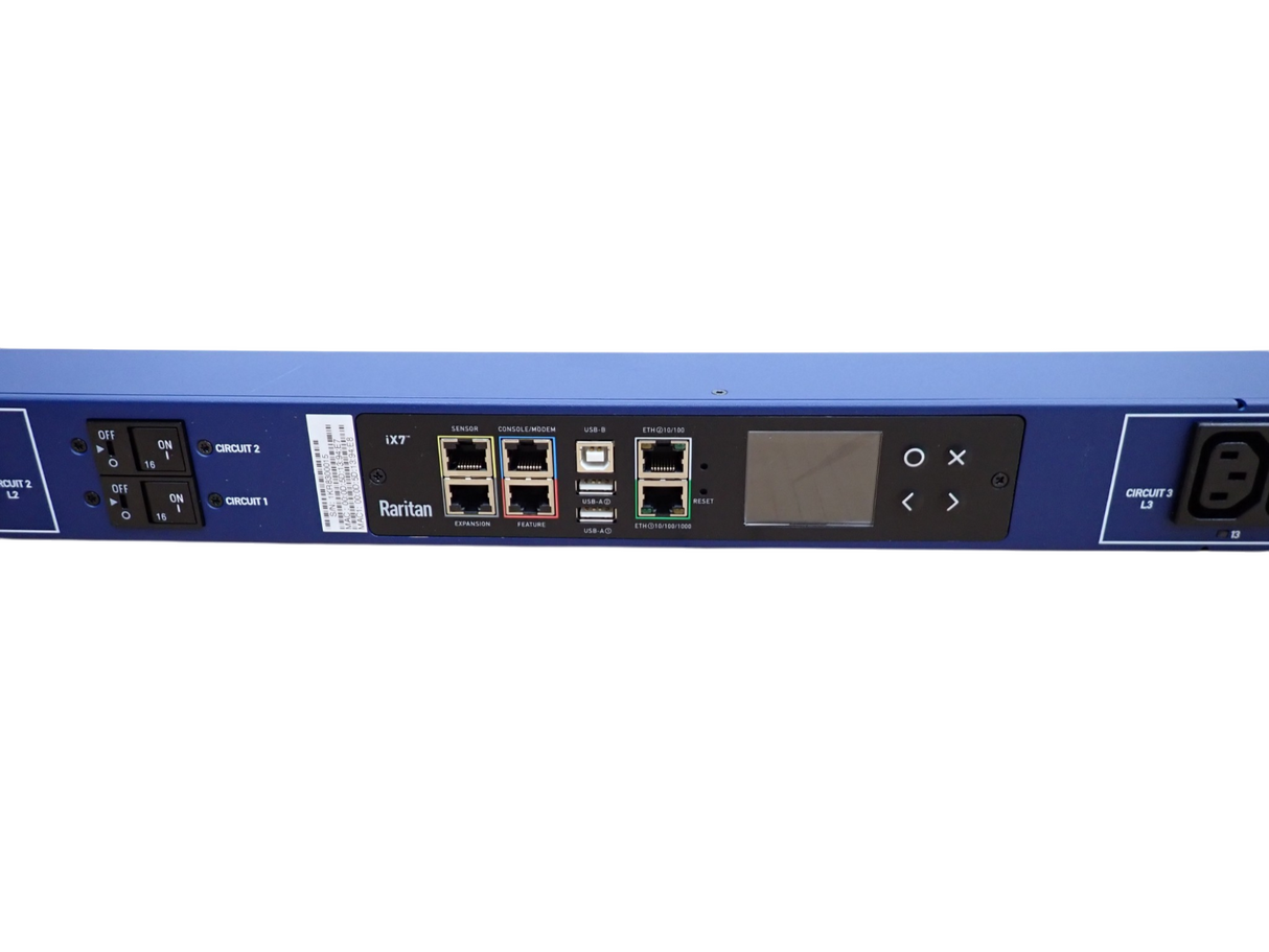 Raritan PX3-5703-V2A6K2 Three-phase 400V 32A 36x C13 0U Metered Switched PDU