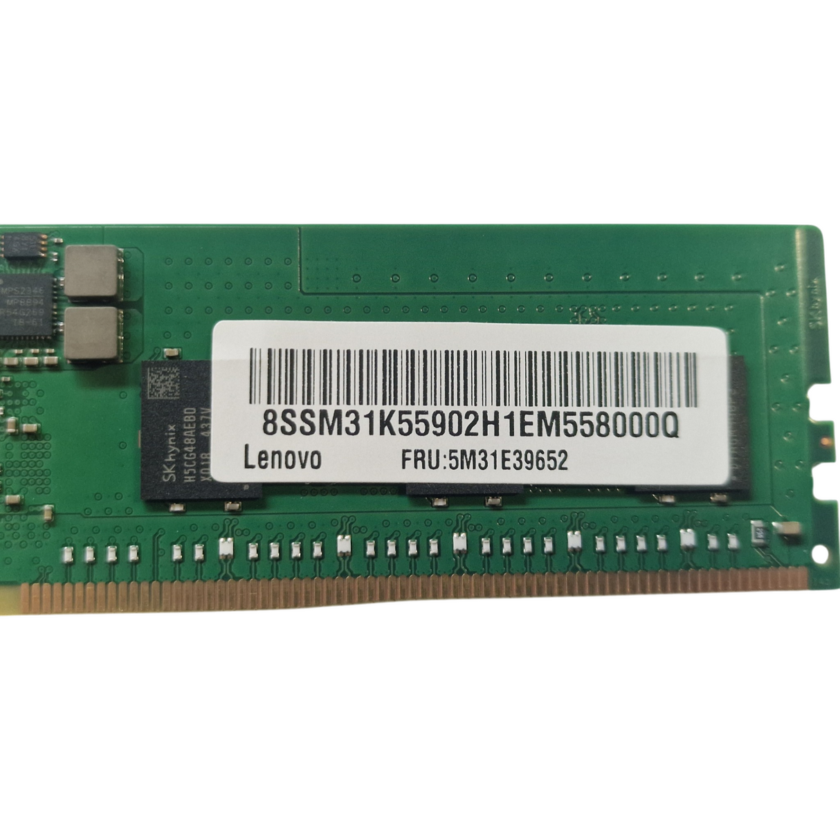 SK Hynix HMCG78AEBRA107N Lenovo 16GB 1Rx8 PC5-4800B ECC RDIMM Memory 5M31E39652