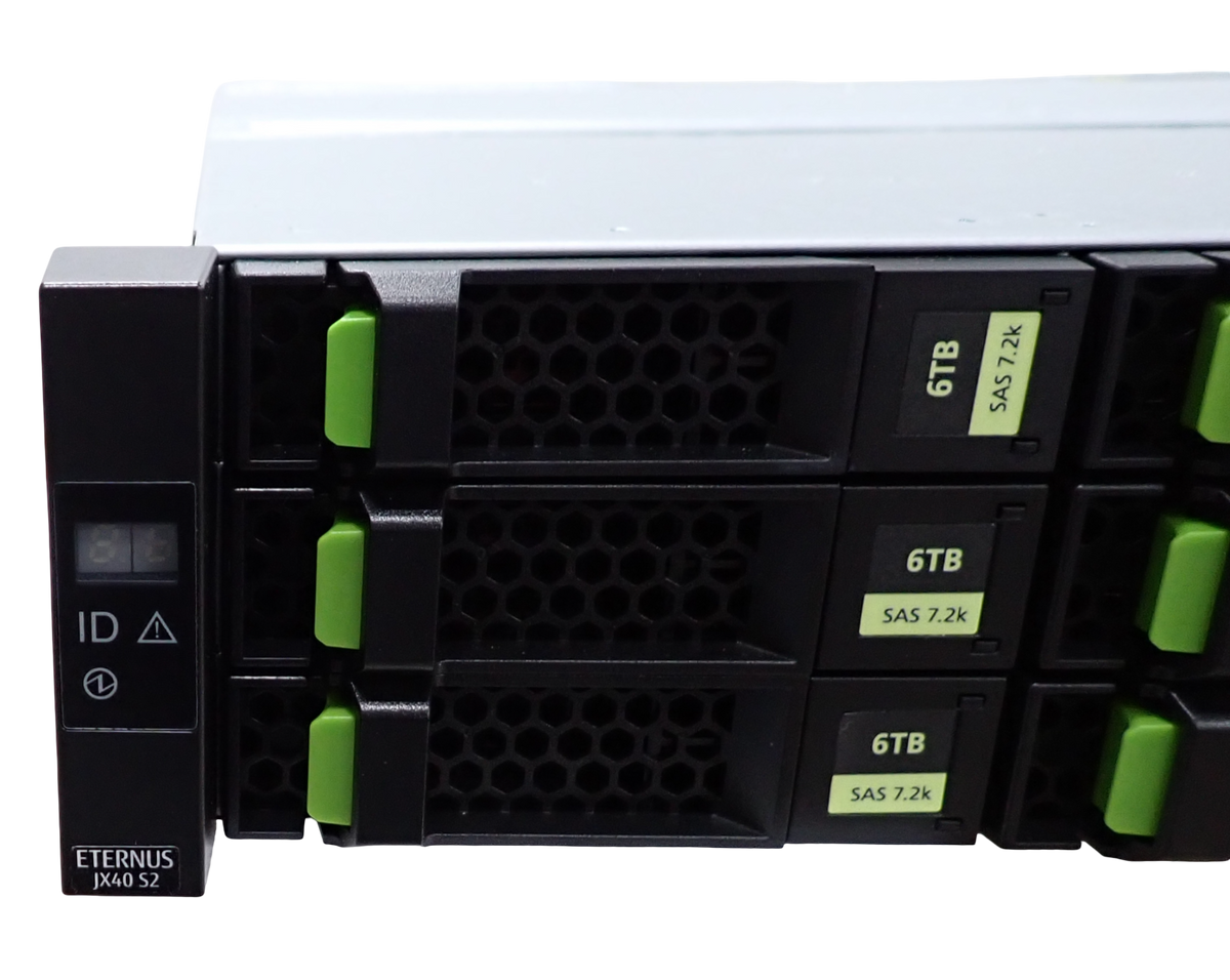NEW Fujitsu Eternus JX40 S2 12x 6TB LFF HDD Storage Shelf FTS:ETJEBDU +1x IOM12G