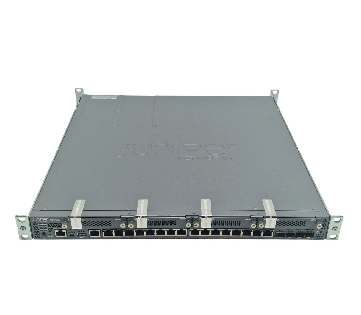 Juniper SRX380-P-SYS-JB-AC 16x 1GE RJ45 PoE+ 4x 10GE SFP+ 1U Firewall Appliance