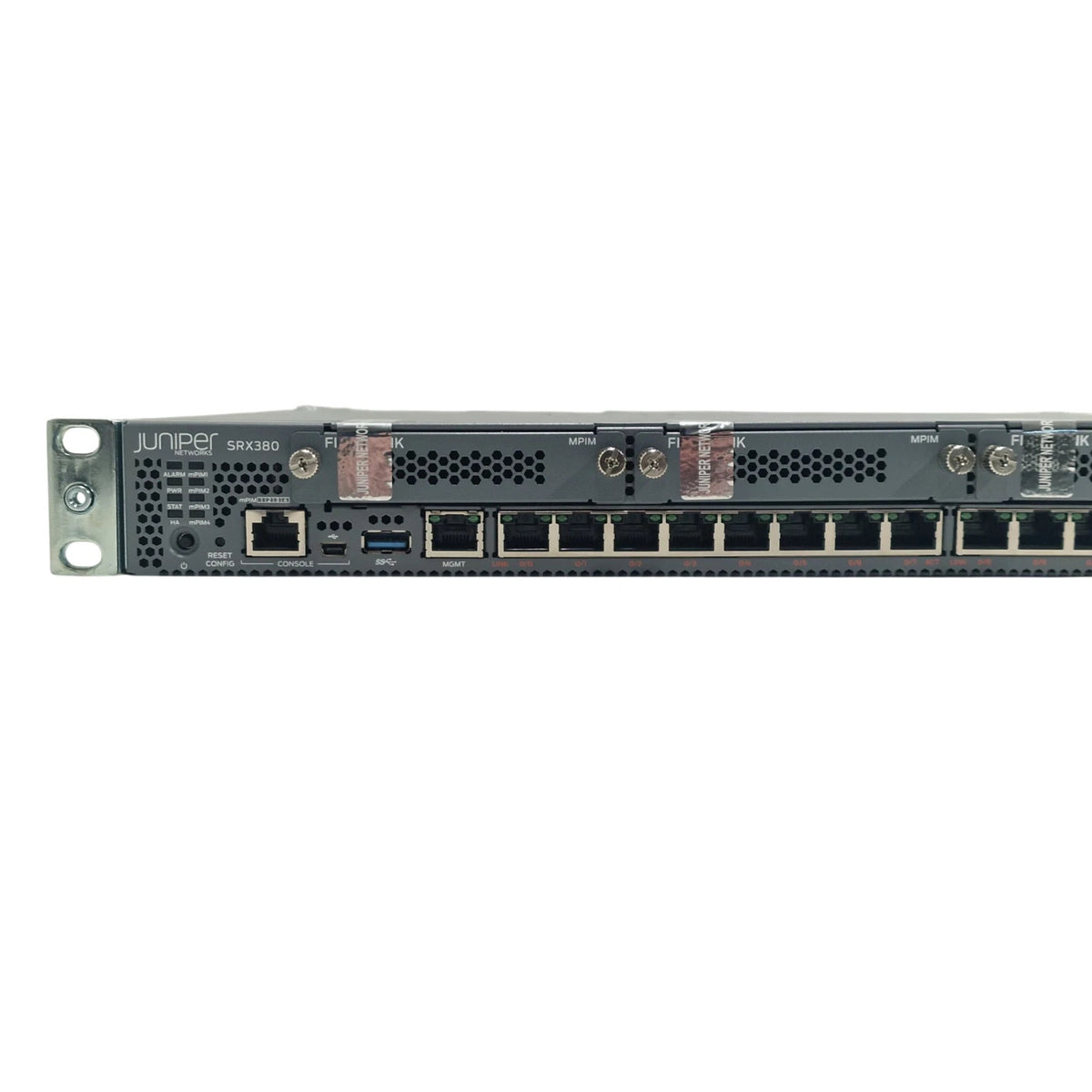 Juniper SRX380-P-SYS-JB-AC 16x 1GE RJ45 PoE+ 4x 10GE SFP+ 1U Firewall Appliance