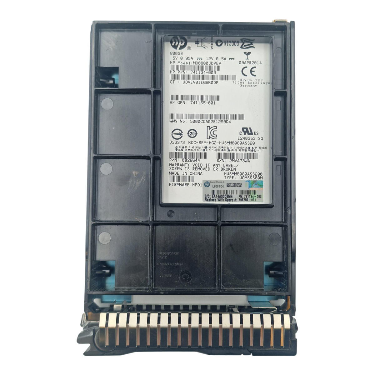 HP Enterprise 800GB SAS 12G 2.5" SSD Solid State Drive 793326-B21
