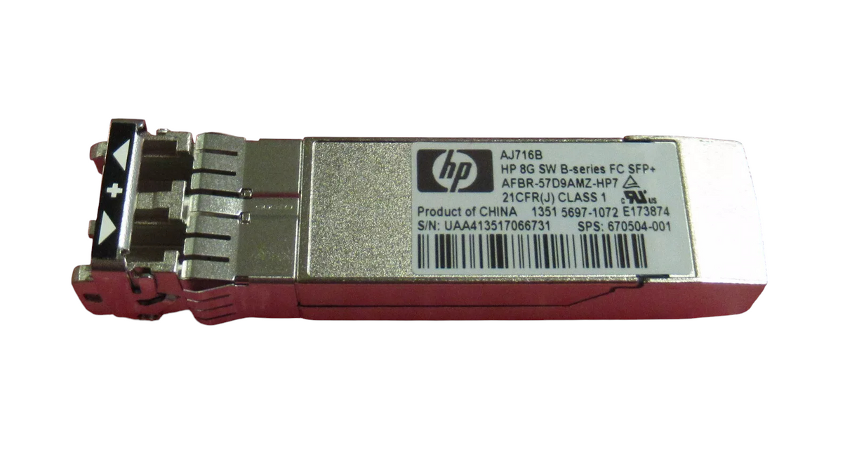 48 x HP AJ716B 8G 8Gbps FC B-Series SFP Transceiver AFBR-57D9AMZ-HP7 670504-001