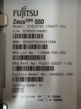 Fujitsu Zeus IOPS 100GB 2.5" SAS 6GB/s MLC Server SSD CA07212-E731 FTS:ETLSS1HAG