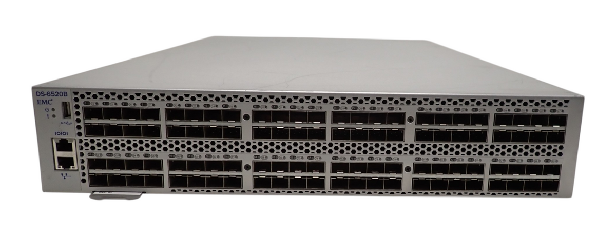 Brocade EMC DS-6520B 96x 16Gb FC Port Switch B2F 72x Active Ports W/ Licences