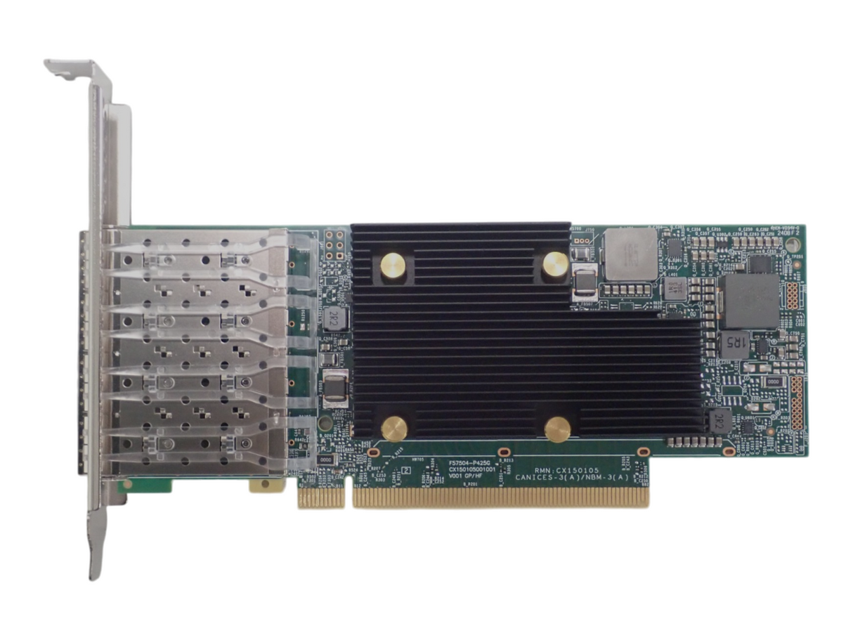 NEW Dell Broadcom 57504 Quad Port 25GbE SFP28 Network Adapter Full Height J3D14
