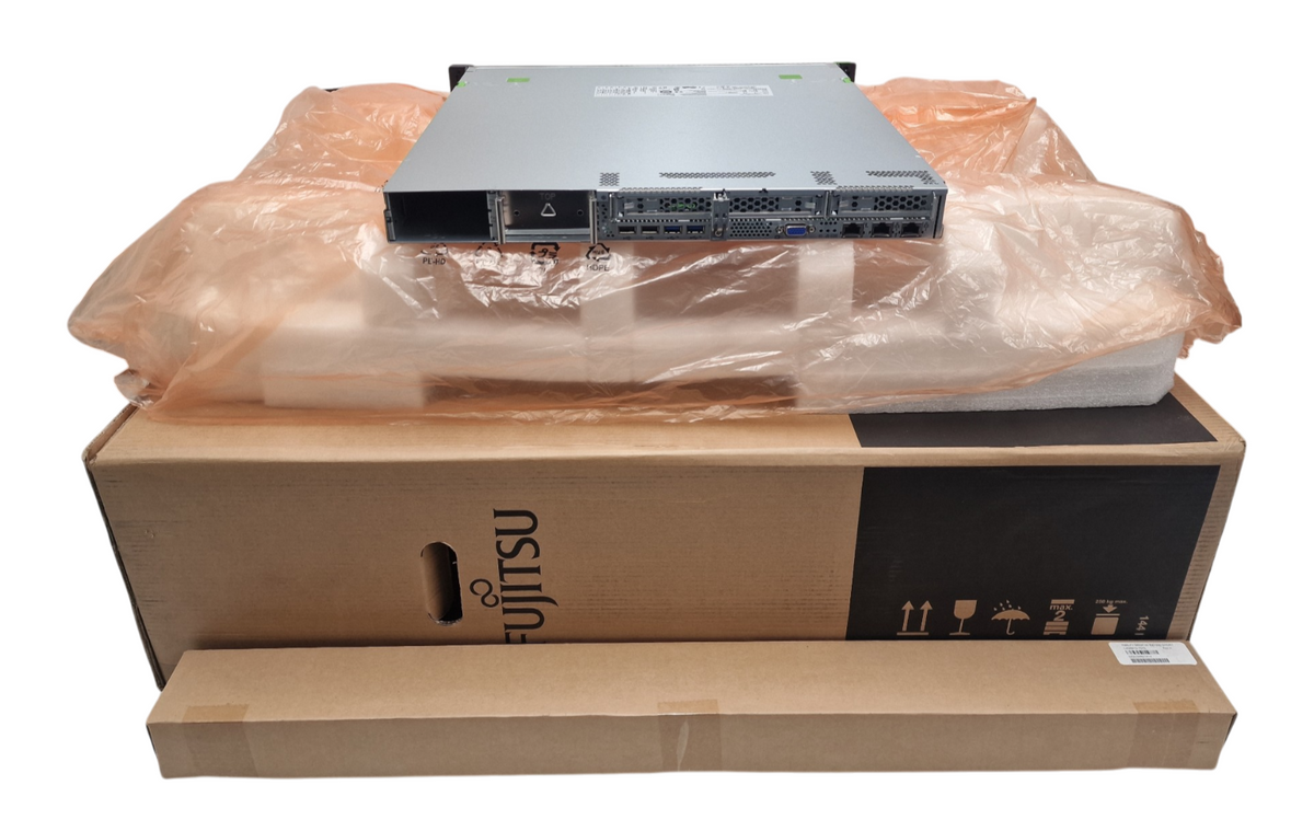 New Fujitsu Primergy RX1330 M5 Xeon E-2300 series CPU 4-DIMM 4-Bay CTO 1U Server