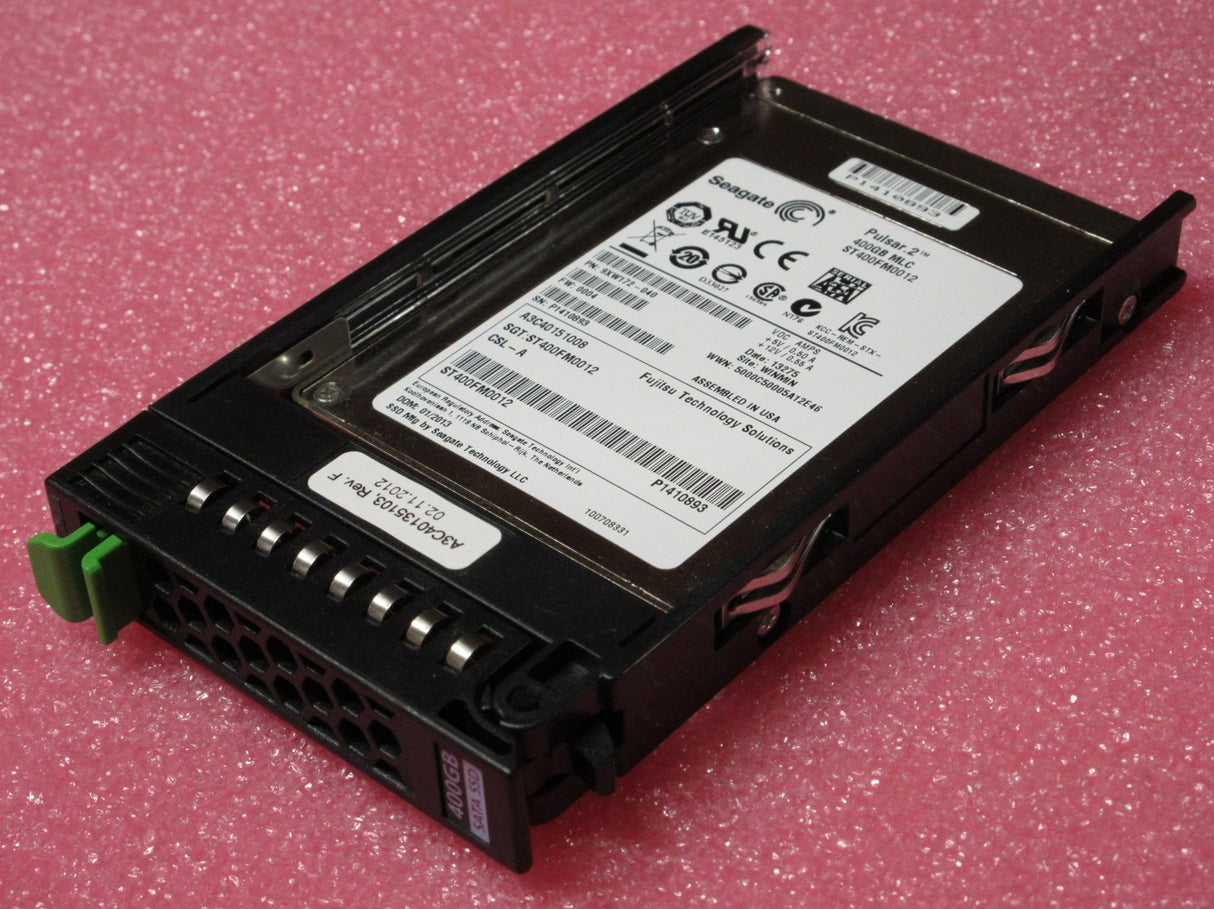 Fujitsu Seagate 400GB 2.5" SATA 6Gb MLC SSD A3C40151008 ST400FM0012 9XW172-040